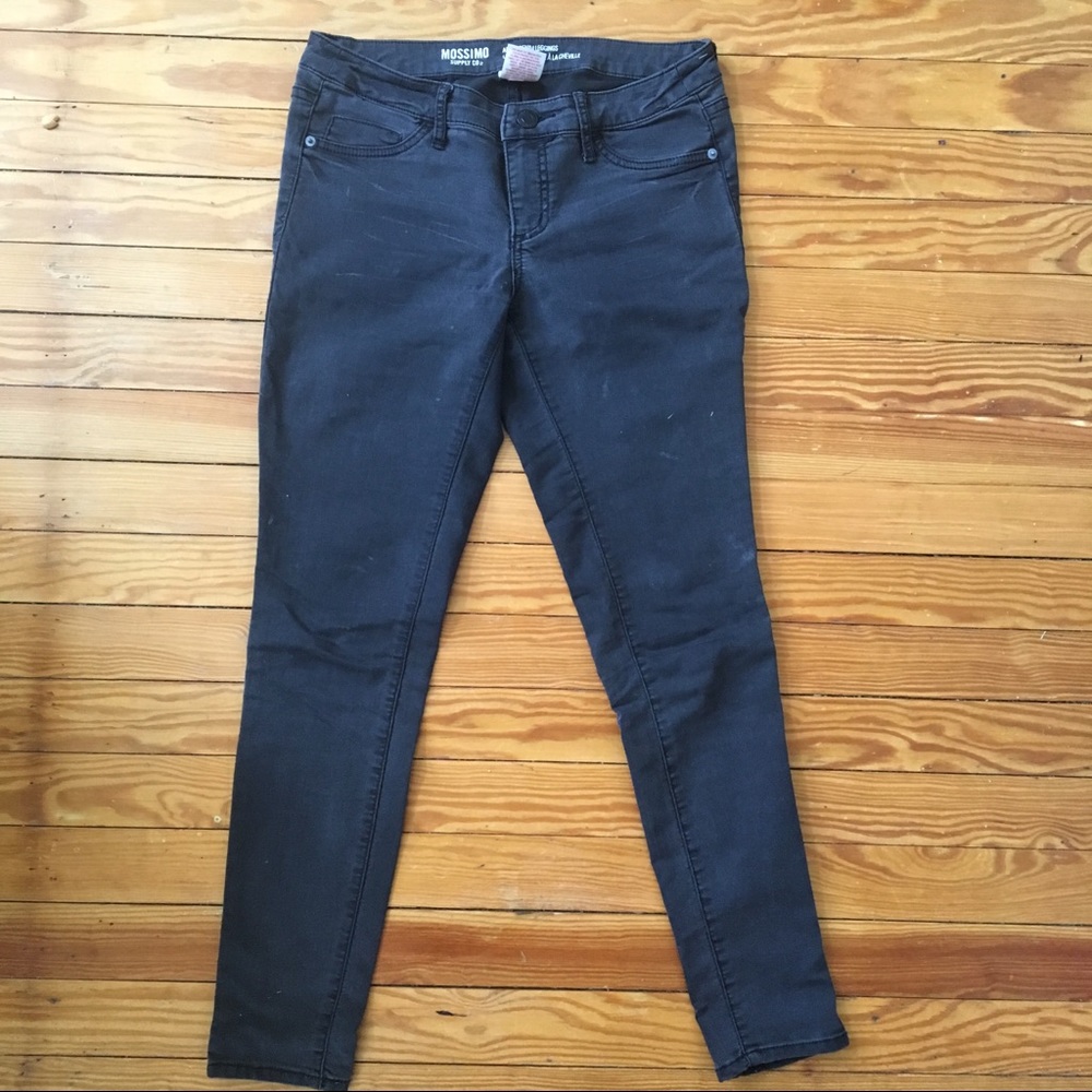 Mossimo grey ankle denim leggings low-rise jeans